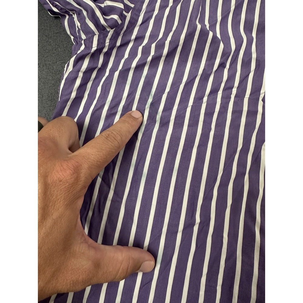 Ralph Lauren Purple Label Button Down Shirt Mens Medium Long Sleeve Made Italy - Picture 5 of 8